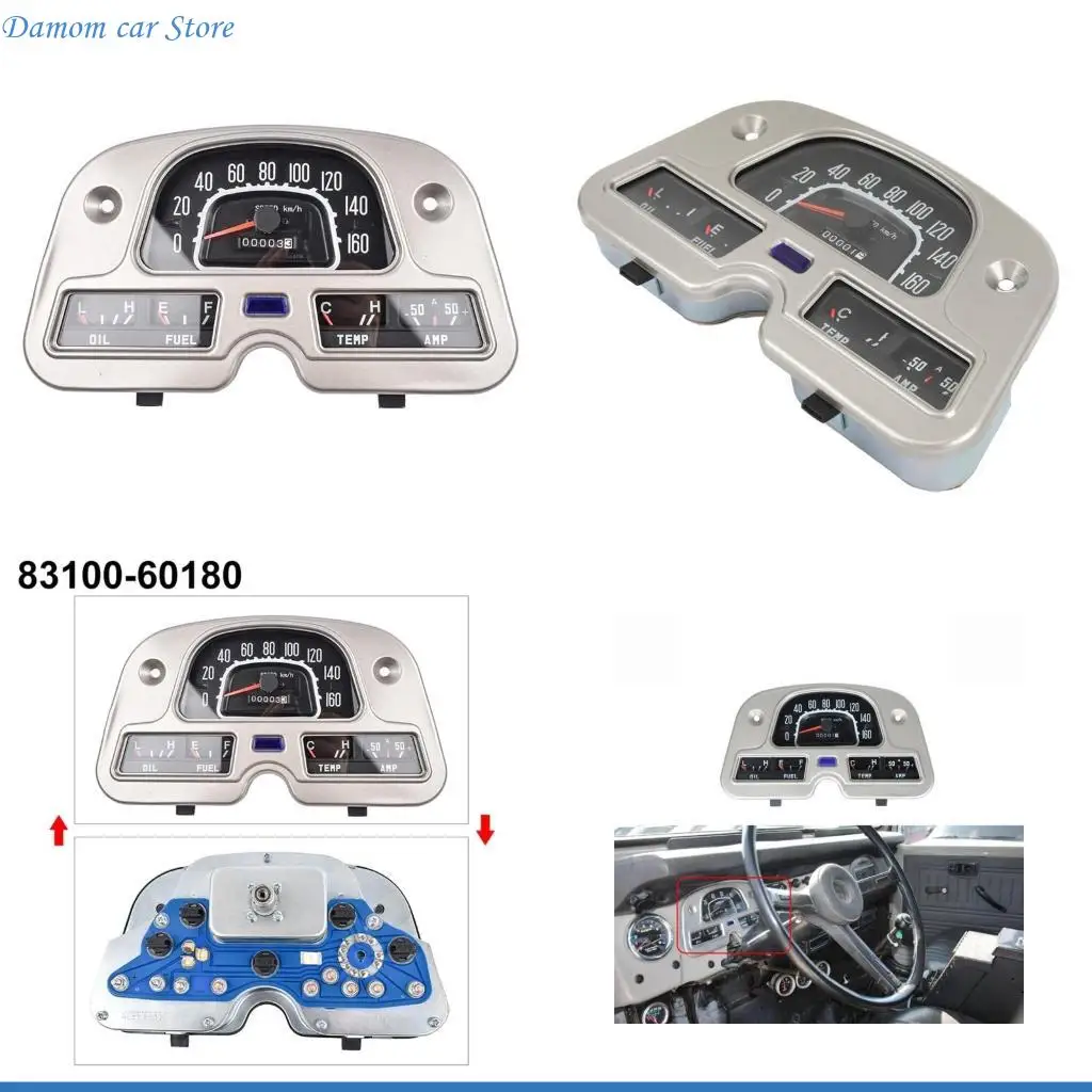 

A2UC Clear Display Car Speedometer Dashboard Assembly Meter Gauge Cluster for FJ40 FJ45 BJ40 1974-1980 83100-60180 8310060180