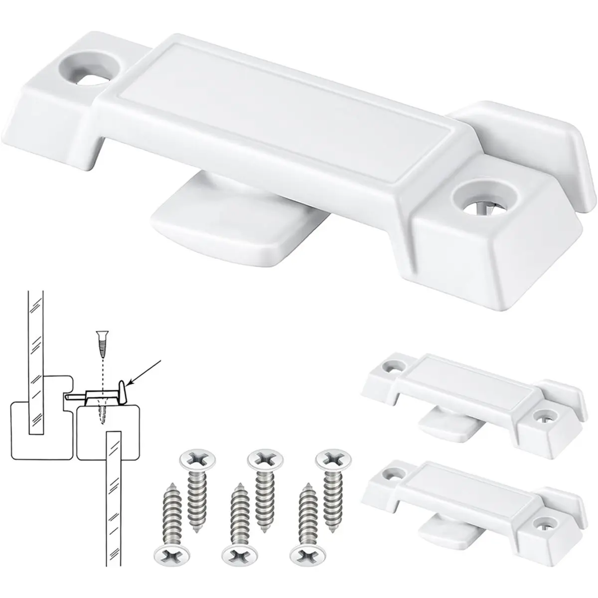 KSOL Replacement Sash Lock for F 2590 for Vertical & Horizontal Sliding ,Broken Sash Locks