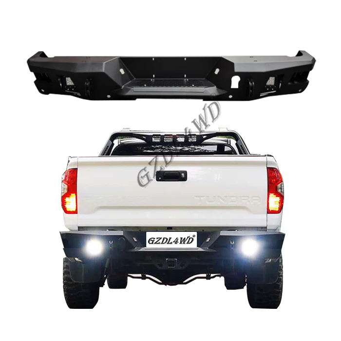 4x4 Car Exterior Accessories Steel Rear Bumper For Tundra 2011-2020 Car Back bumper Rear bull bar