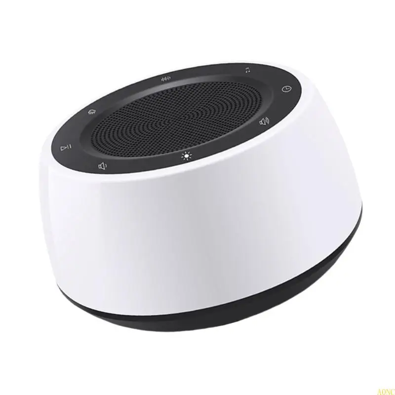 A0NC Säugling Atemtherapie Sound Machine Schlafhilfemaschine Weiß Noise Music Light -Gerät Stimmungsbeleuchtung für Kinder