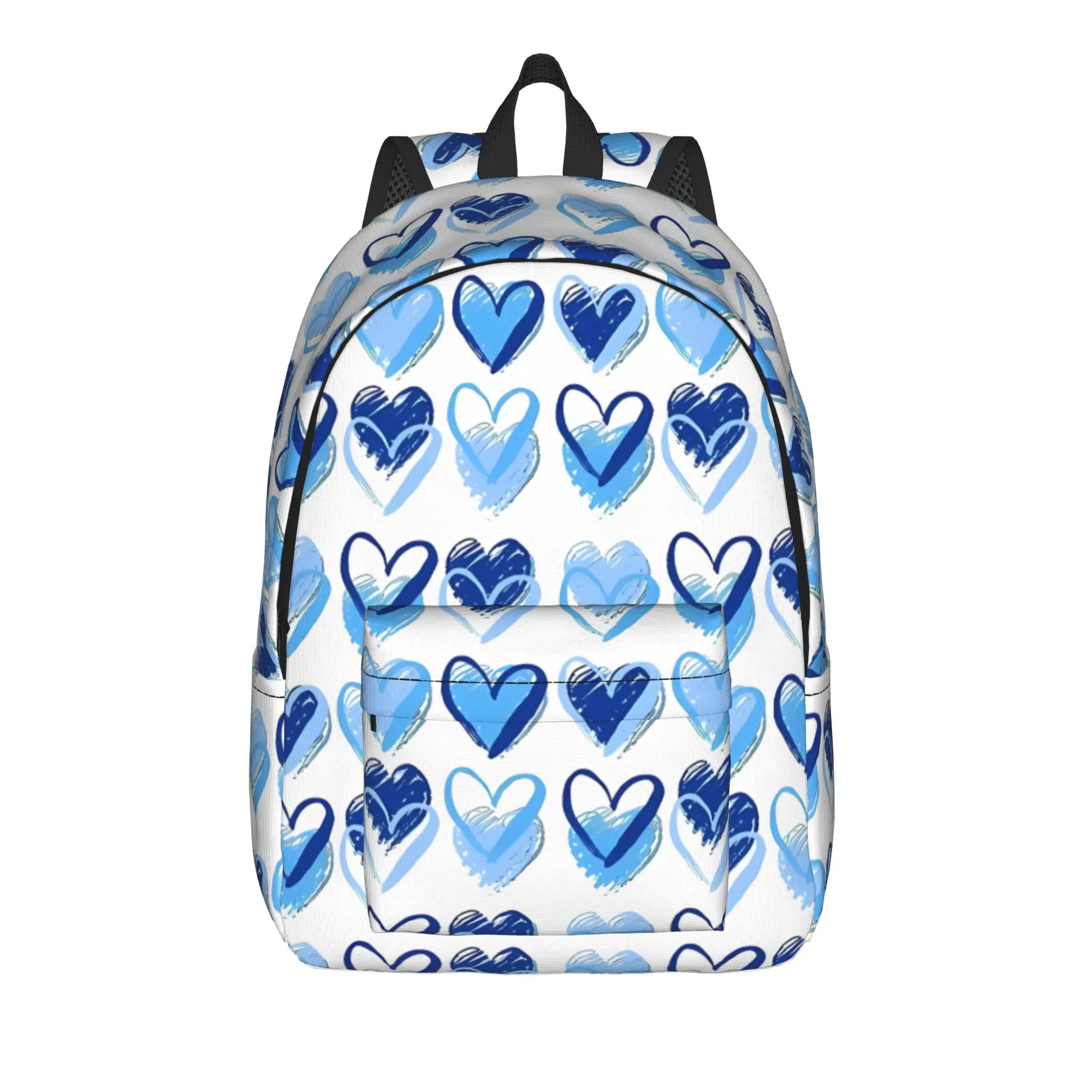 Back to school season Fashionable Blue Hearts Bookbag Back To School Students Backpack Backpack