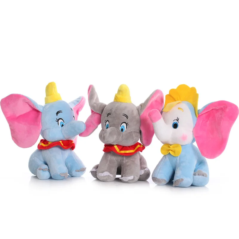 23cm Kawaii Room Decor Dumbo Toys Cute Elephant Animal Doll Pillow for Boys Girls Children Kids Charm Collection Surprise Gift