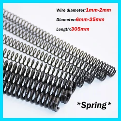 305mm Compression Spring Wire Dia 1/1.2/1.4/1.5/1.6/1.8/2mm 65 Mn Manganese Steel Pressure Springs OD 6mm-25mm