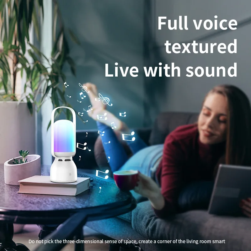 Draagbare Bluetooth-luidspreker Touch-nachtlampje, LED oplaadbare tafellampen, dimbare RGB-verlichting voor cadeau kamperen zomerfeest