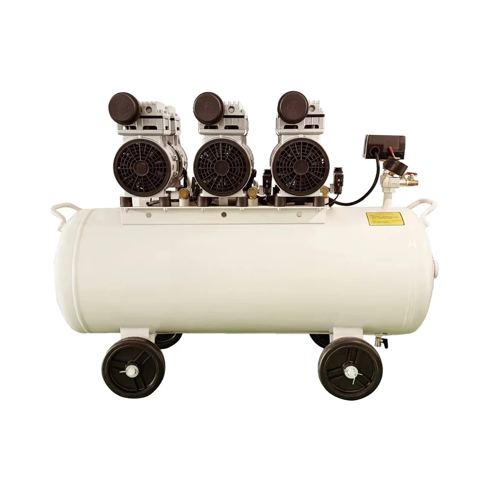 

3HP Economy Air Compressor Oil Free Piston Silent Air Compressor 2.25kw 70 Liter Mute Oil Free Air Compressor