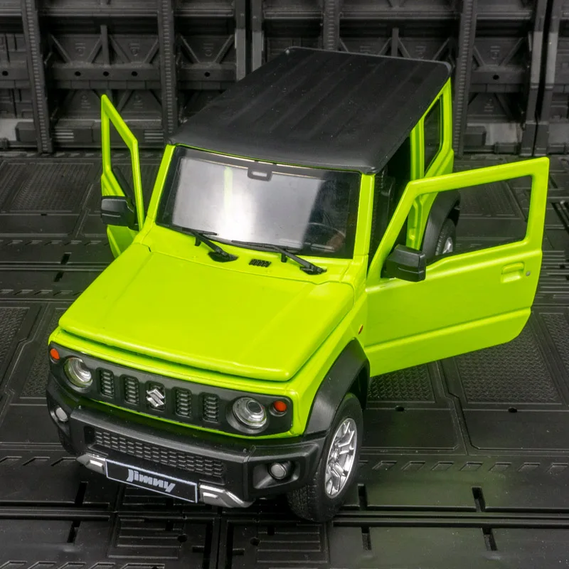 CCA 1:18 simulation Suzuki Jimny alliage modèle de véhicule tout-terrain portes et capot moteur, coffre peut être ouvert a son et éclairage