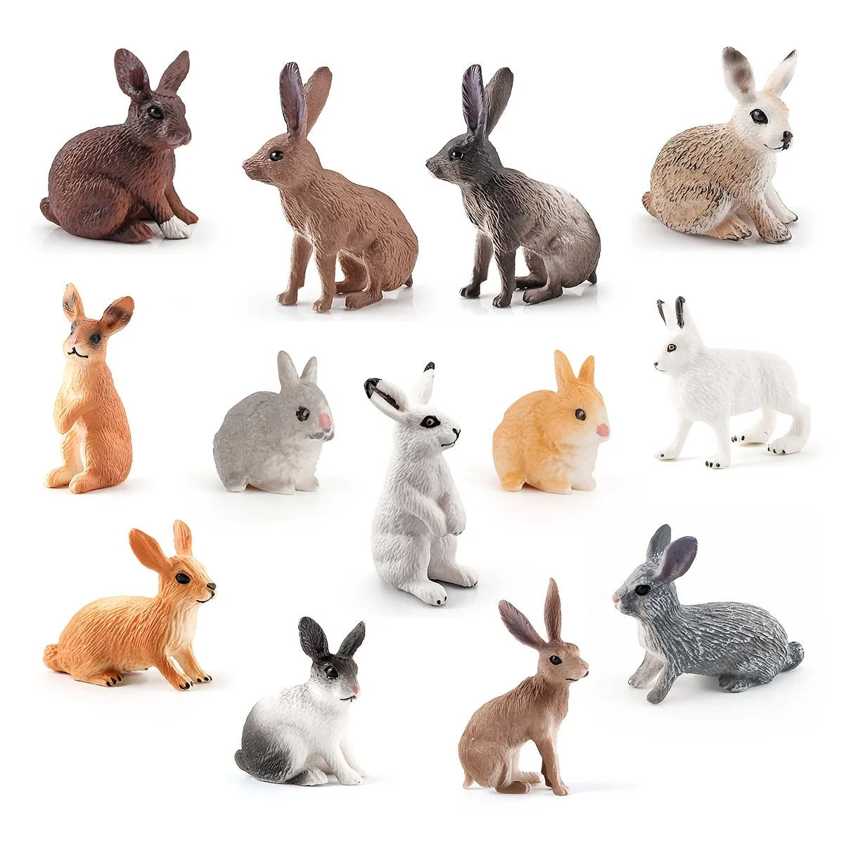 

Имитирующие наборы миниатюрных игрушечных фигурок кроликов