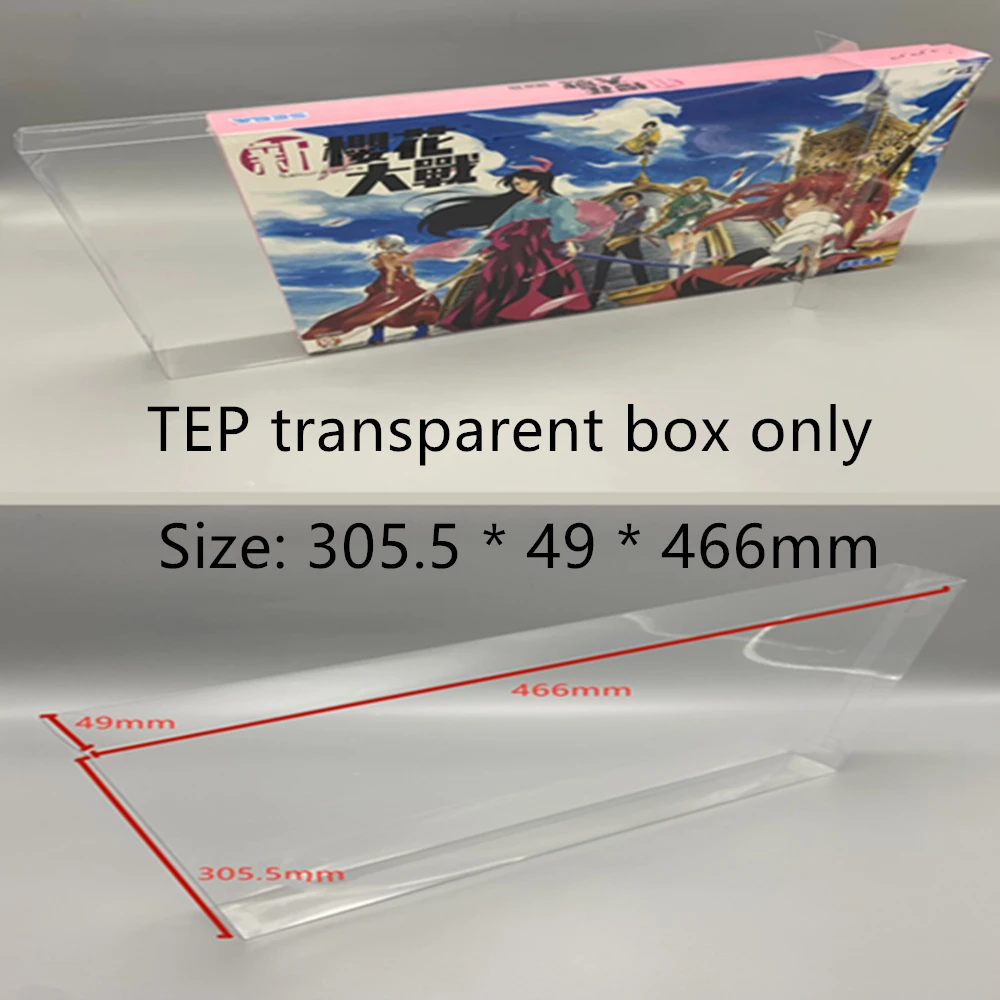 Collection Display Box For Sakura Wars/Sony PlayStation 4/PS4 Game Storage Transparent Boxes TEP Shell Clear Collect Case