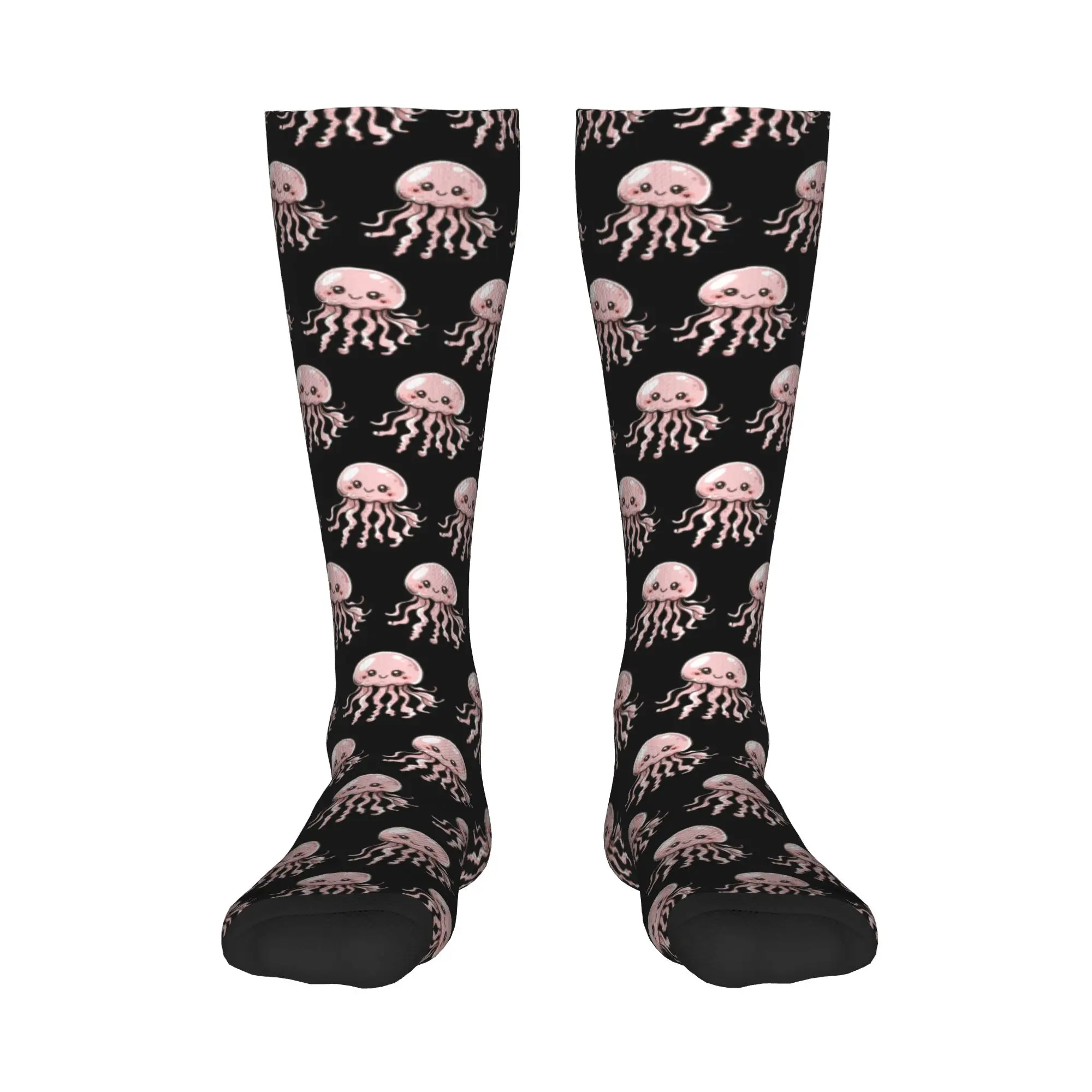 

All Seasons Crew Stockings Cute Jellyfish Kawaii Design Socks Harajuku Crazy Hip Hop Long Socks Accessories for Men Women Gifts