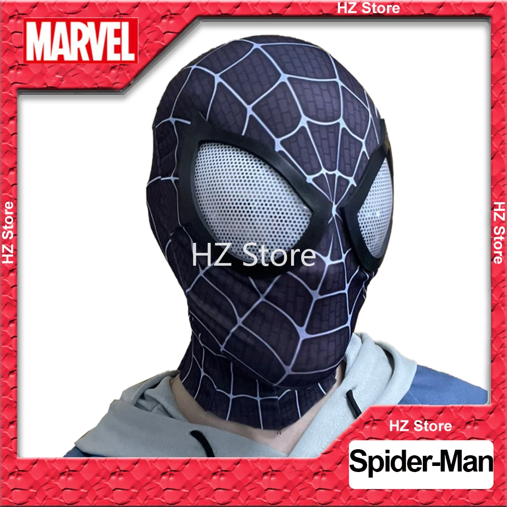 Marvel Balck Spider Man Venom Mask Spiderman Full Head Cover Role Play Halloween Cosplay Replica for Birthday Xmas Gift