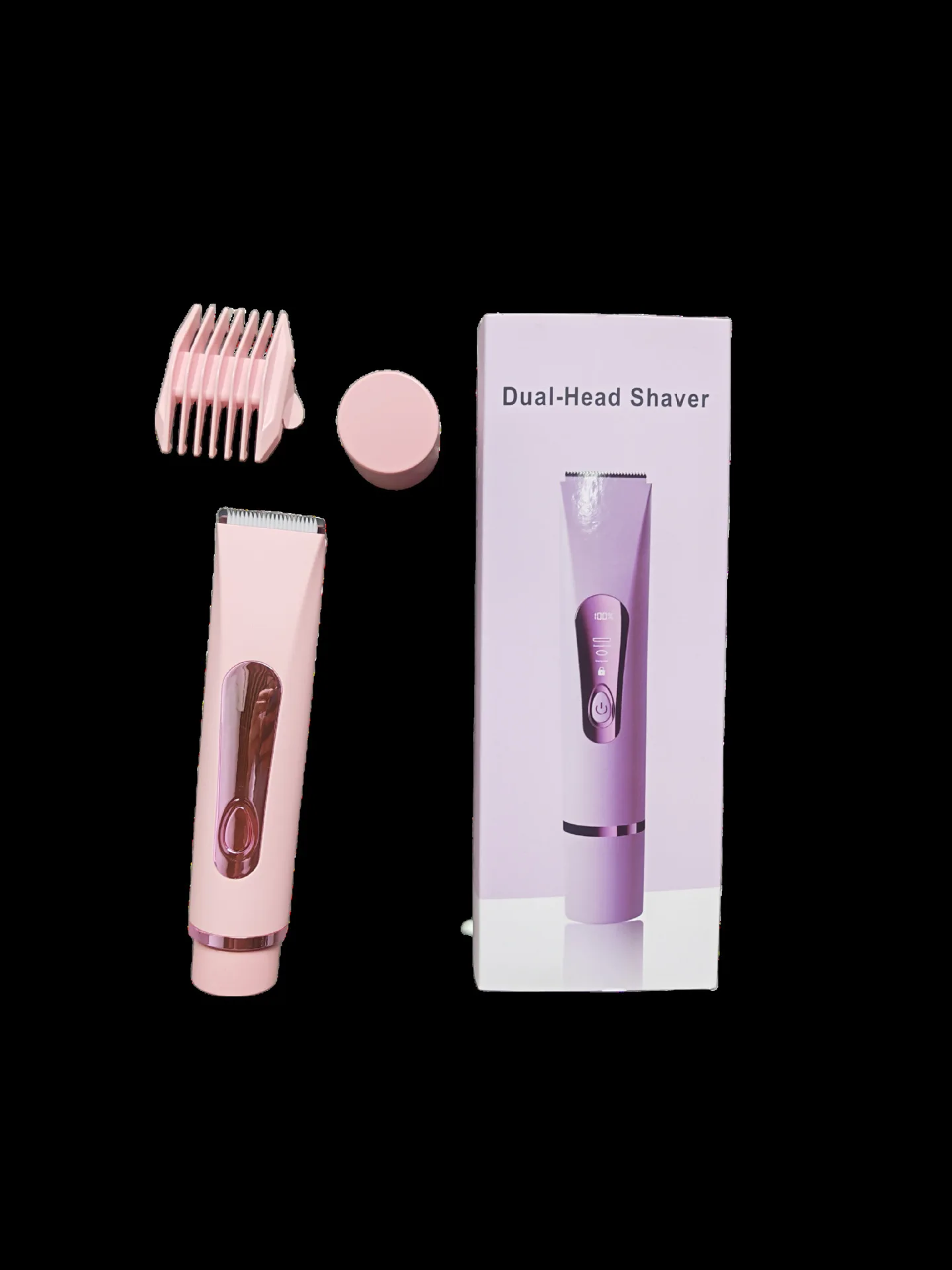 2 in 1 Double Head Dual Bikini Hair Electric Shaver for Women Waterproof Wet & Dry Hair Razors