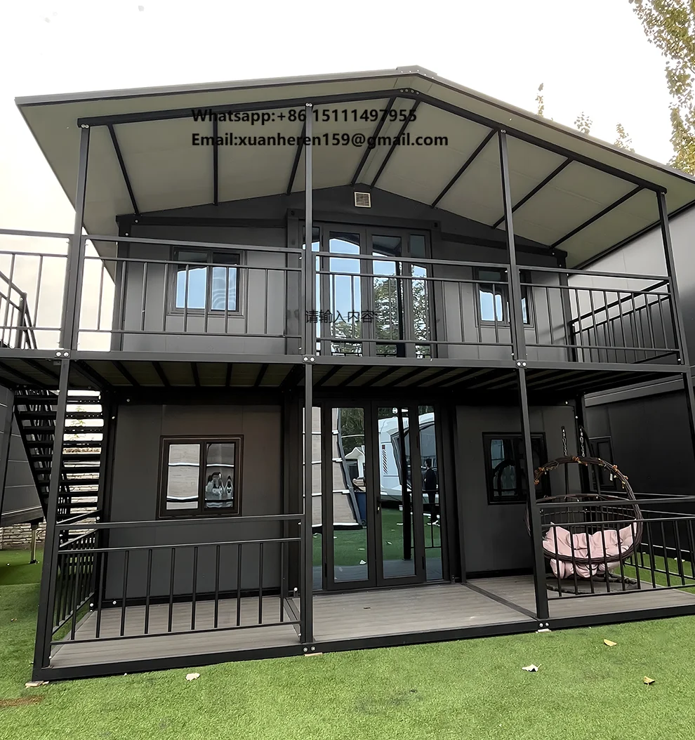 Large Prefabricated 40Ft 20Ft Expandable Container House Prefab Home Movable Modular Detachable Expandable Container House