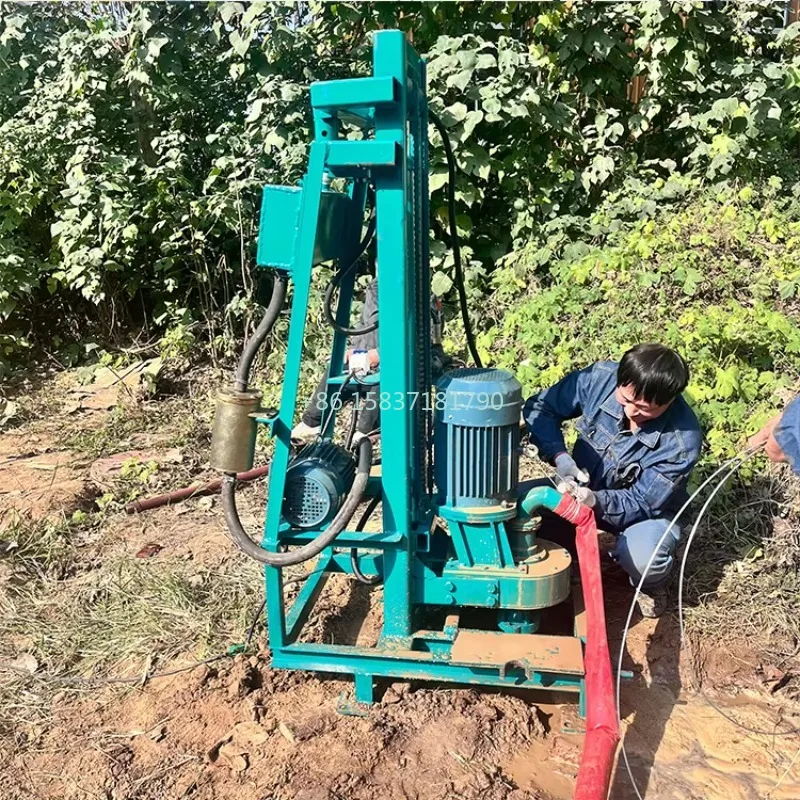 

3KW Portable Drilling Rig Machine 220V Electric Manufacturer Drill Rig Farm Underground 100 Meter Water Well Drilling Rig Price