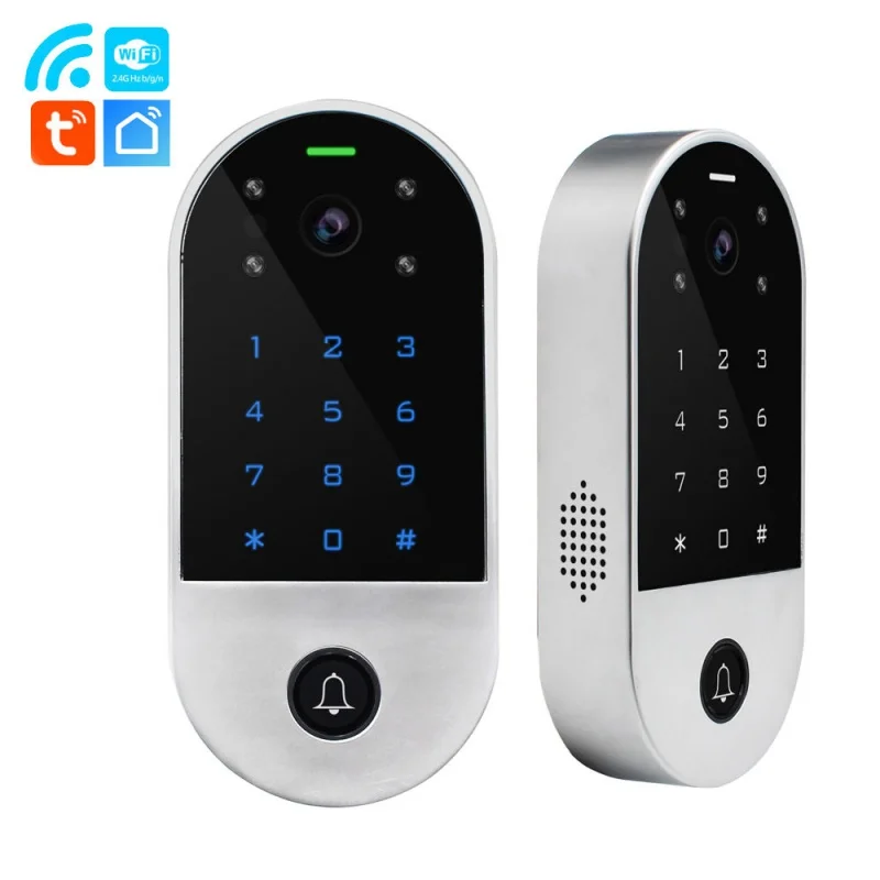 WIFI Video Intercom Access Work With Smartphone By Tuya App 2.4G Wifi Connection Both IOS And Android Door Video Intercom System