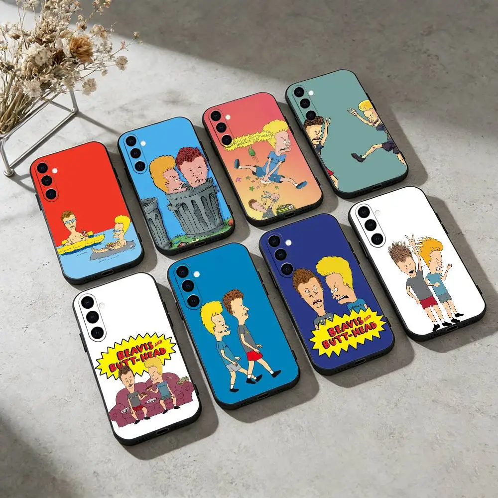 

Cartoon B-Beavis and Butt-head Phone Case For Samsung GalaxyA13,21s,22,31,32,52,53,71,72,73,Soft Black Cover
