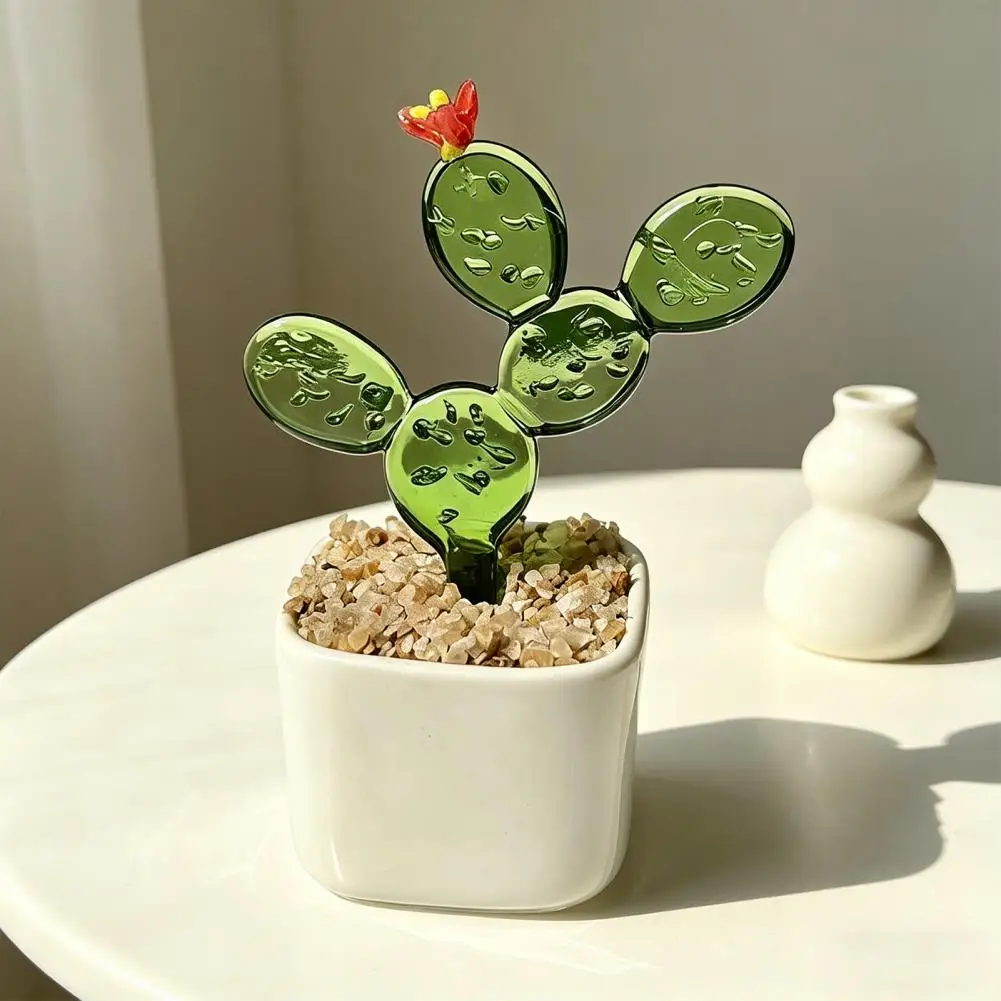 

Миниатюрное стеклянное кашпо для растений, декор для книжной полки, изысканное изделие ручной работы с текстурой, для офиса, спальни, идея для подарка