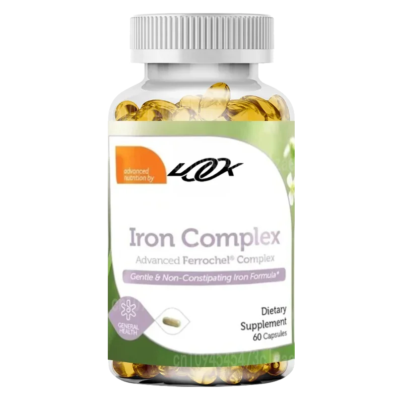 

Iron Supplement with Vitamin C-easy on Stomach, Kosher Ferrous Iron Supplements with Vitamins C, B12, Folate & More