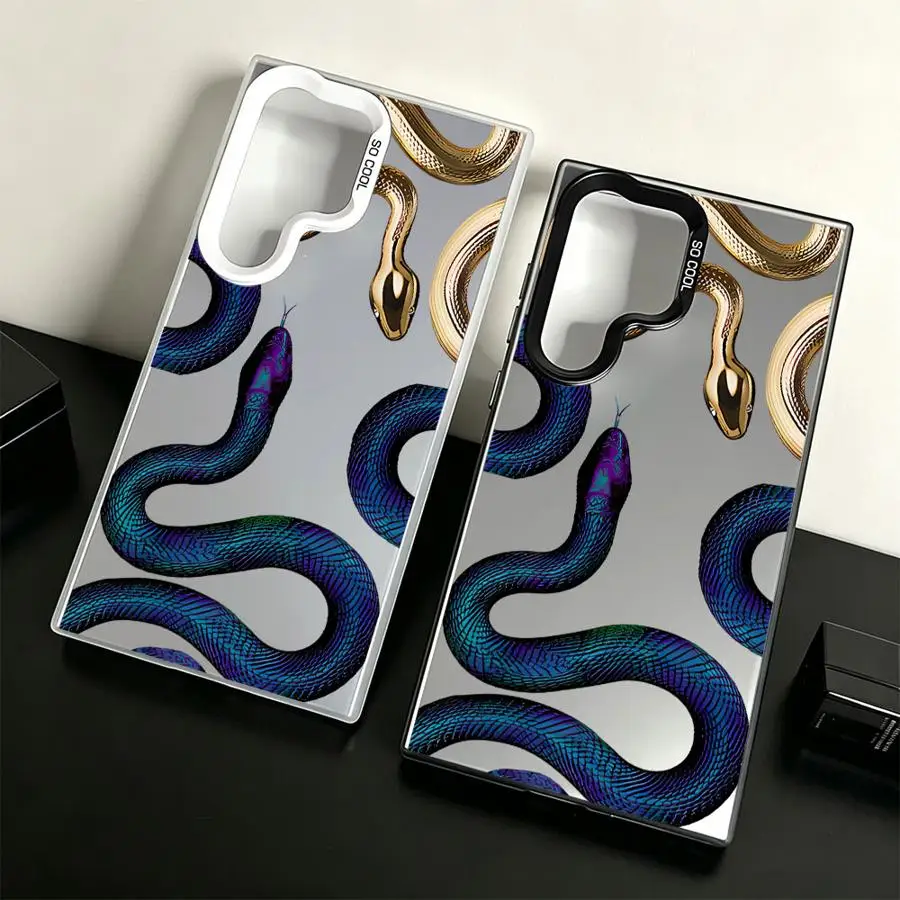 Color Snake Print Case for Samsung Galaxy S26 Note 20 Ultra S23 Ultra S24 FE S25 Edge S23 S20 Plus S22 S21 Phone Cover