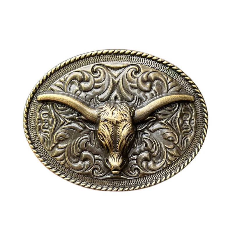 Bull belt buckle