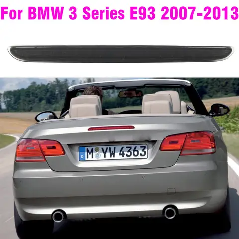 BMW 3 시리즈 E93 컨버터블 2007-2013 용 세 번째 브레이크 라이트 빨간색 후면 하이 마운트 테일 스톱 램프 액세서리 63257162309