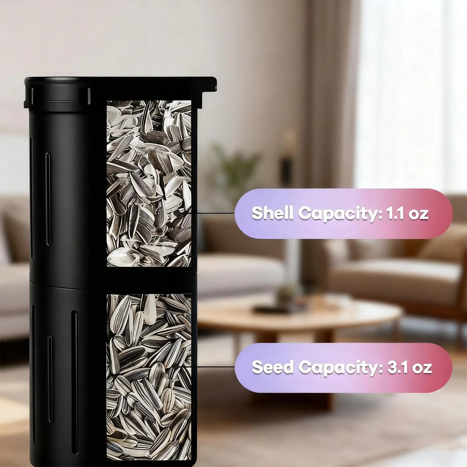 

Легкий органайзер для закусок подсолнечника, герметичный легкий органайзер для закусок, контейнеры для ракушек подсолнечника для автомобиля, пешего туризма, кемпинга, пикника, спорта