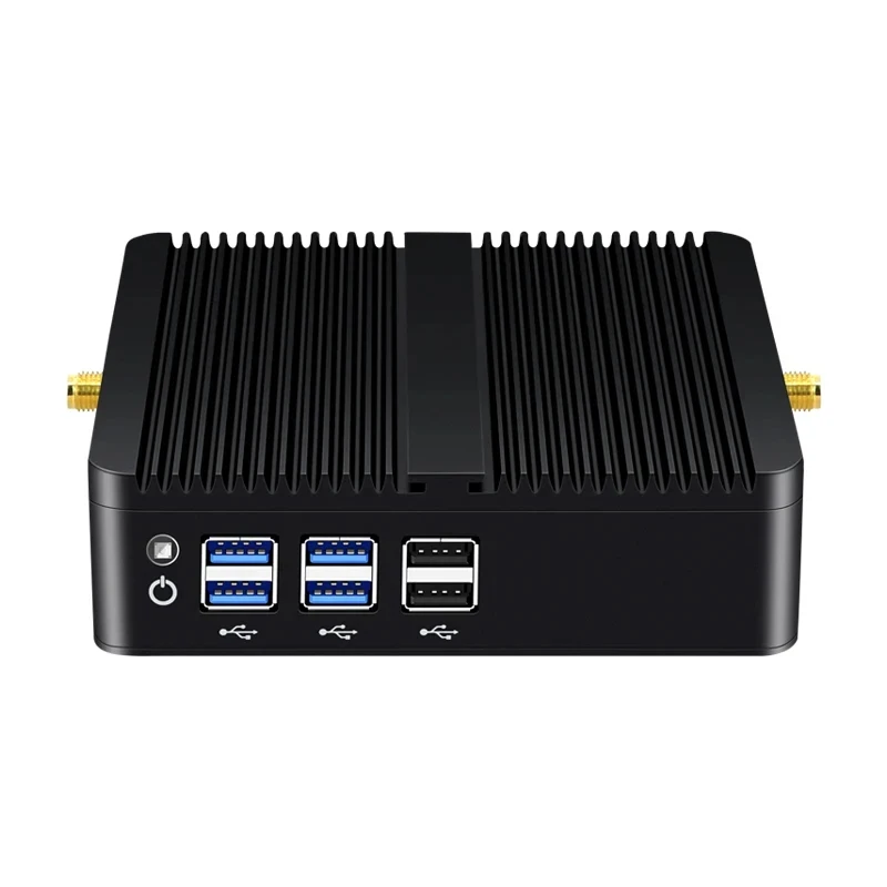 Imagem -03 - Helorpc-mini pc Industrial com Intel Core Computador Fanless I74500u I35005u I5-5200u Suporte Windows 10 Linux Pfense Firewall