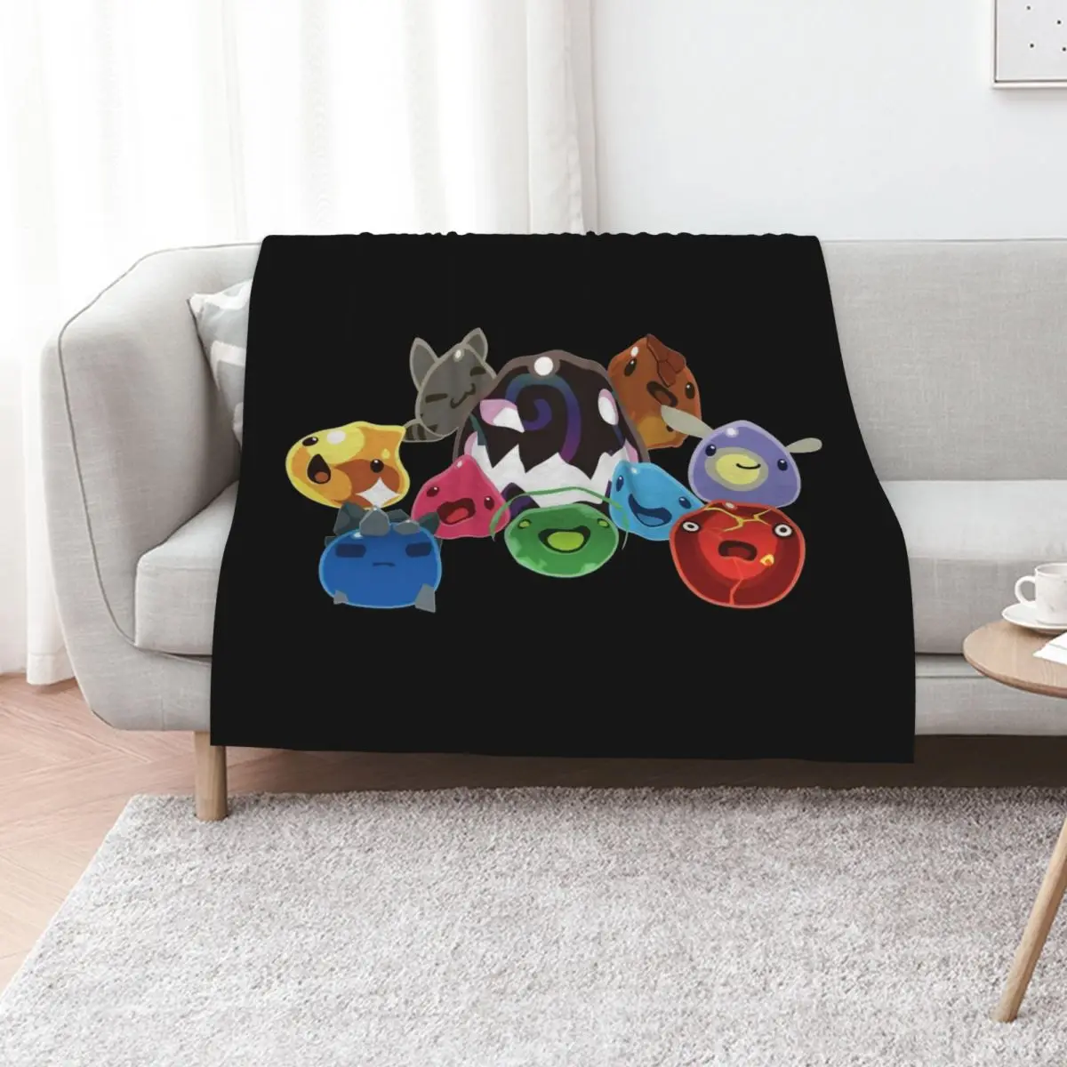Slime Rancher Slimes Throw Blanket Decorative Sofa Warm Blankets For Bed Cute For Baby Blankets For Baby Blankets