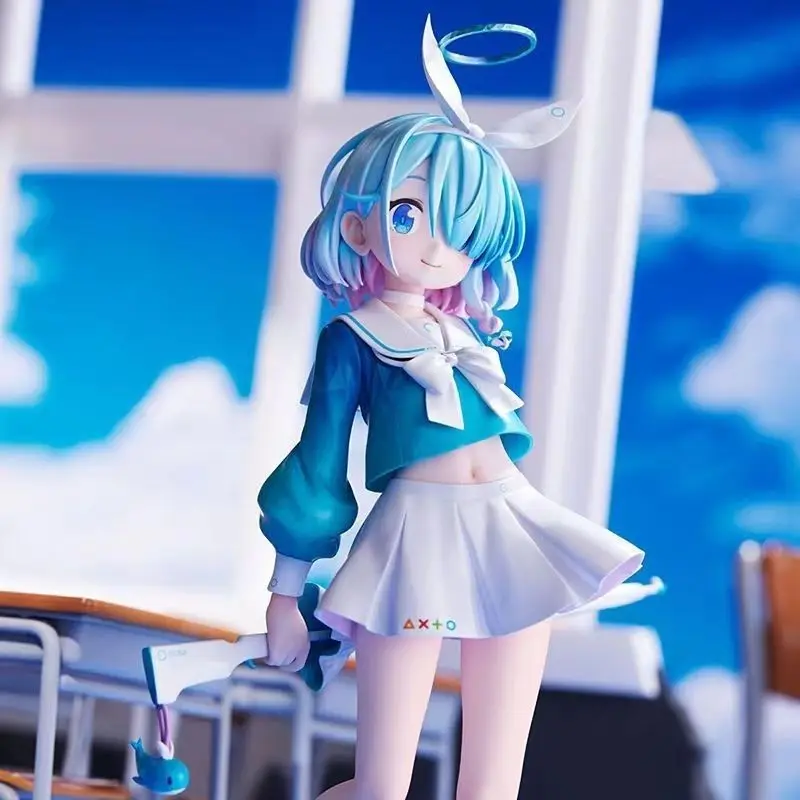 18CM 2026 새로운 애니메이션 블루 아카이브 아로나 Q 버전 카와이 스탠딩 포즈 피규어 PVC 모델 장난감 인형 장식품 선물