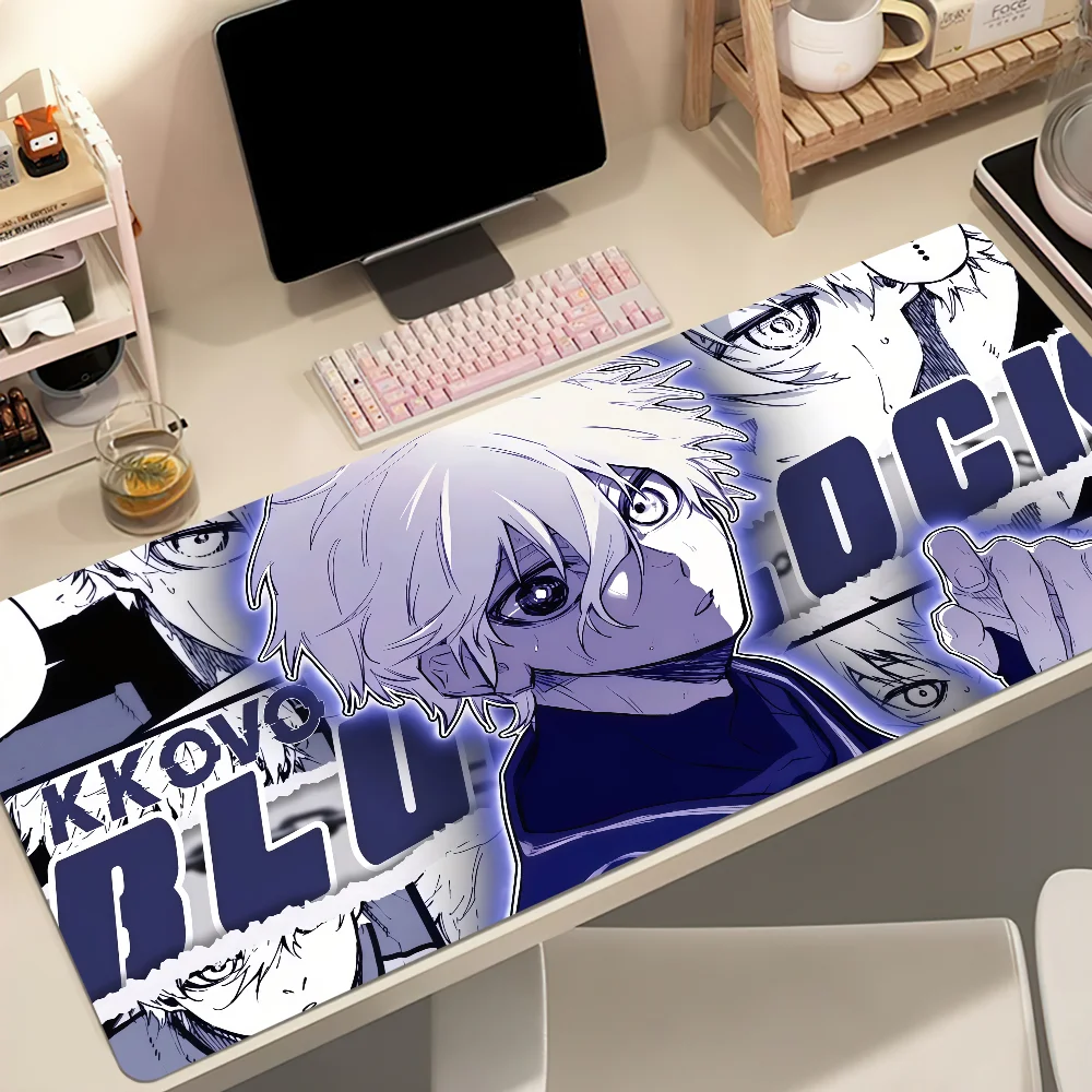 HD Printing B-Blue L-Lock Nagi Kaiser Mouse Pad Non-slip Thickened MousePad Student Gaming Cushion Large Writing Lockedge Office