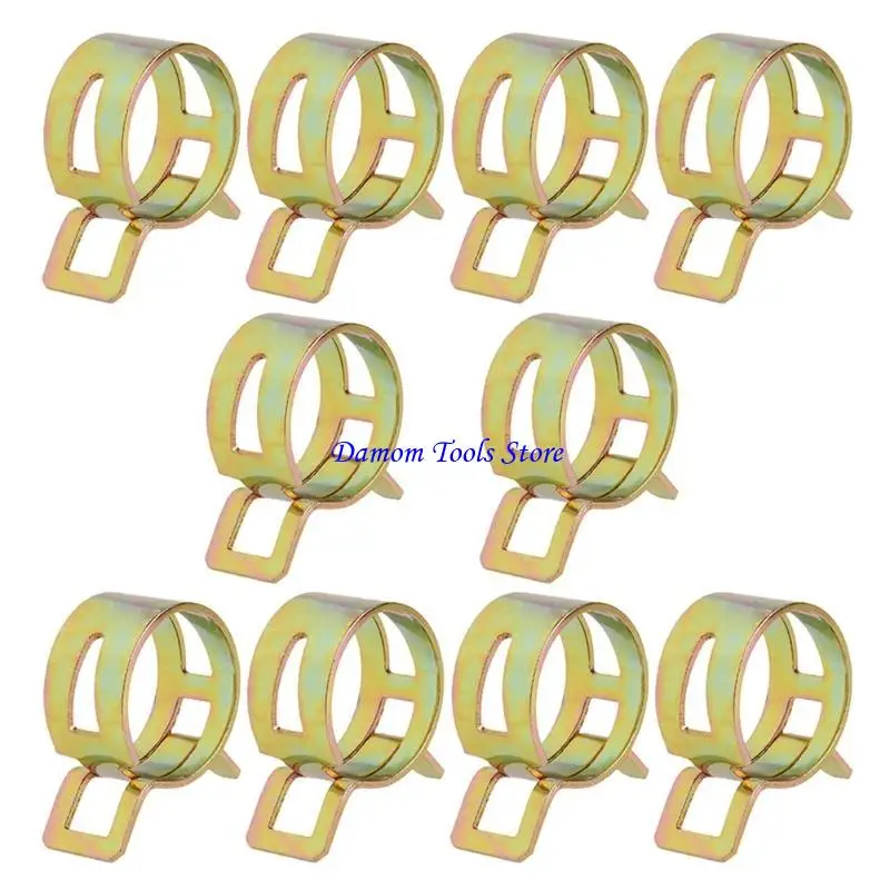 57BE 10Pcs 5-22mm Spring Clip Line Hose Water Pipe Tube Clamps Fastener