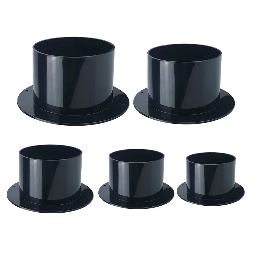 1PC Air Vent Duct Connector Flange Wall Vent Round Pipe Living Room Adapter Ventilation System Connector 75/100/125/150/200mm