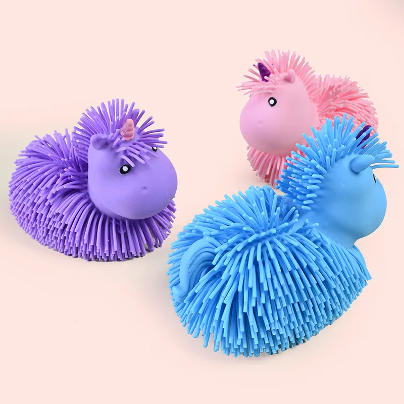 الإجهاد المخلص ضغط لعبة طويلة الشعر يونيكورن الإبداعية تململ لعبة للكبار مكتب منزلي ديكور مكتب الكرتون لطيف متعة الهدايا #1