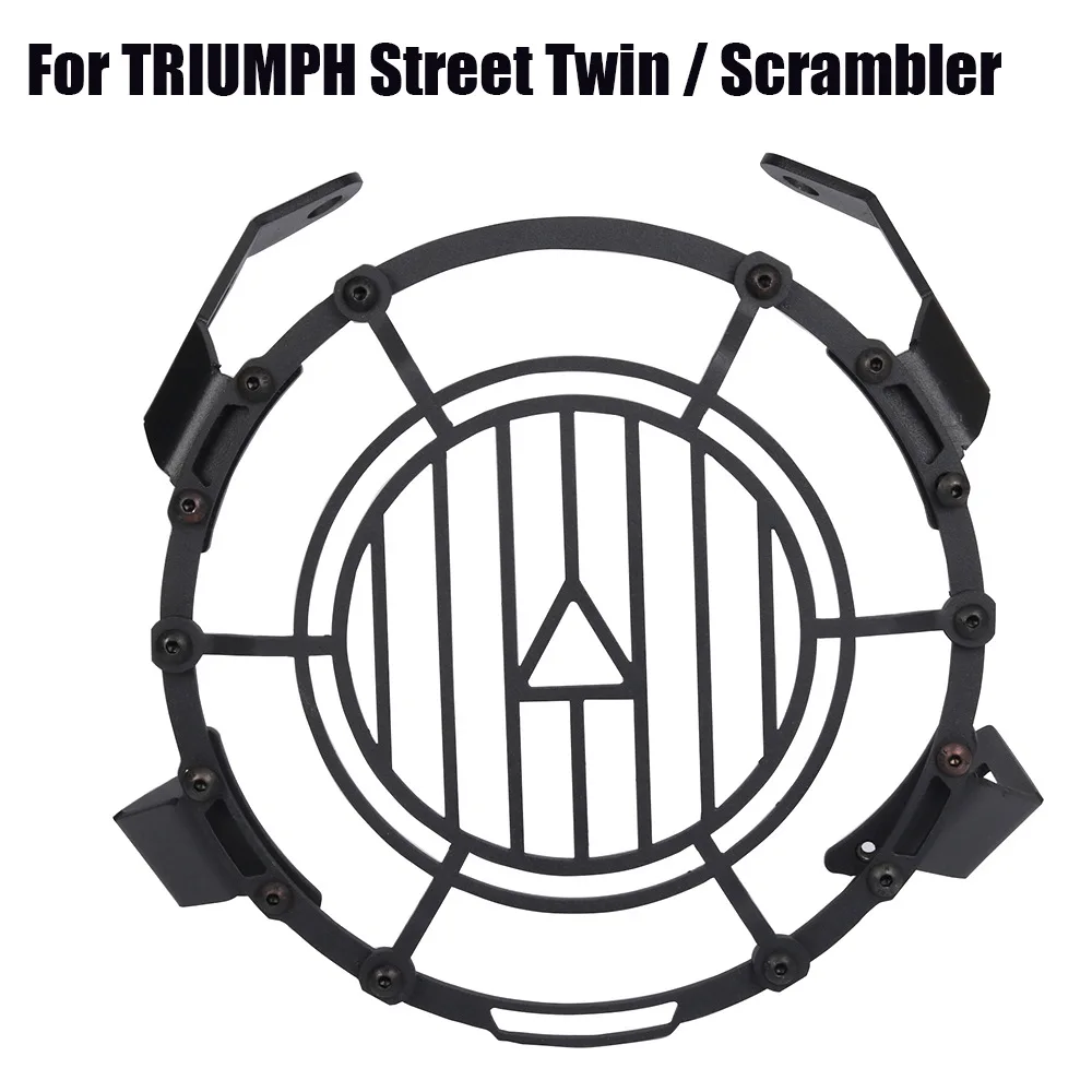 

Street Twin Motorcycle Headlight Guard Protector Grille Protection Grill Cover for Triumph Street Twin 900 Scrambler 900 2016-20