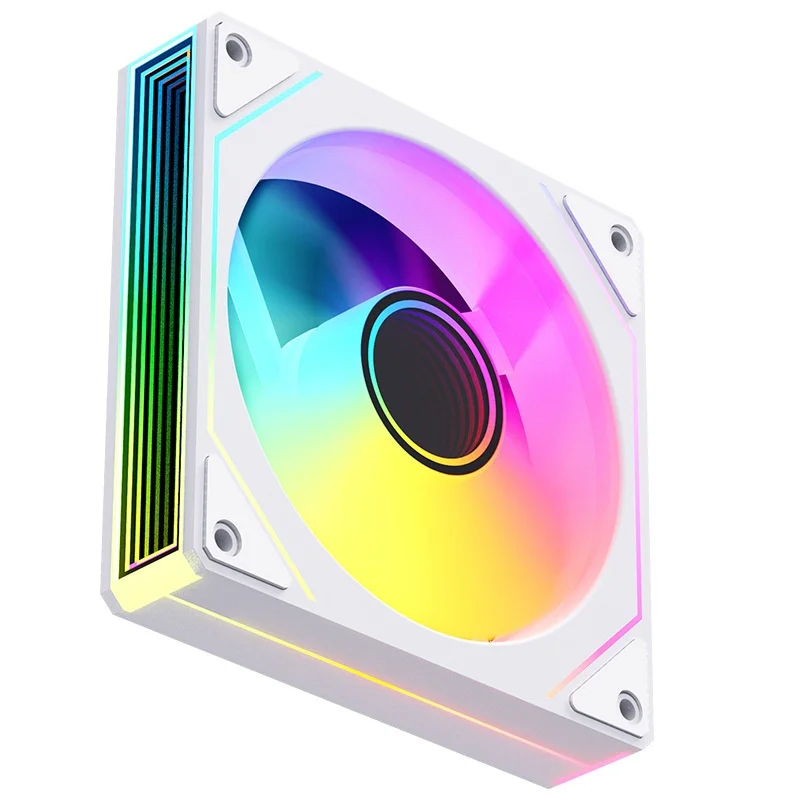 In Stock Iceman Lk120 Mute 12cm Chassis Fan 4-Pin Pwm Computer Cooling Argb Prism 7pro Chassis Fan Pc Case Water Cooling