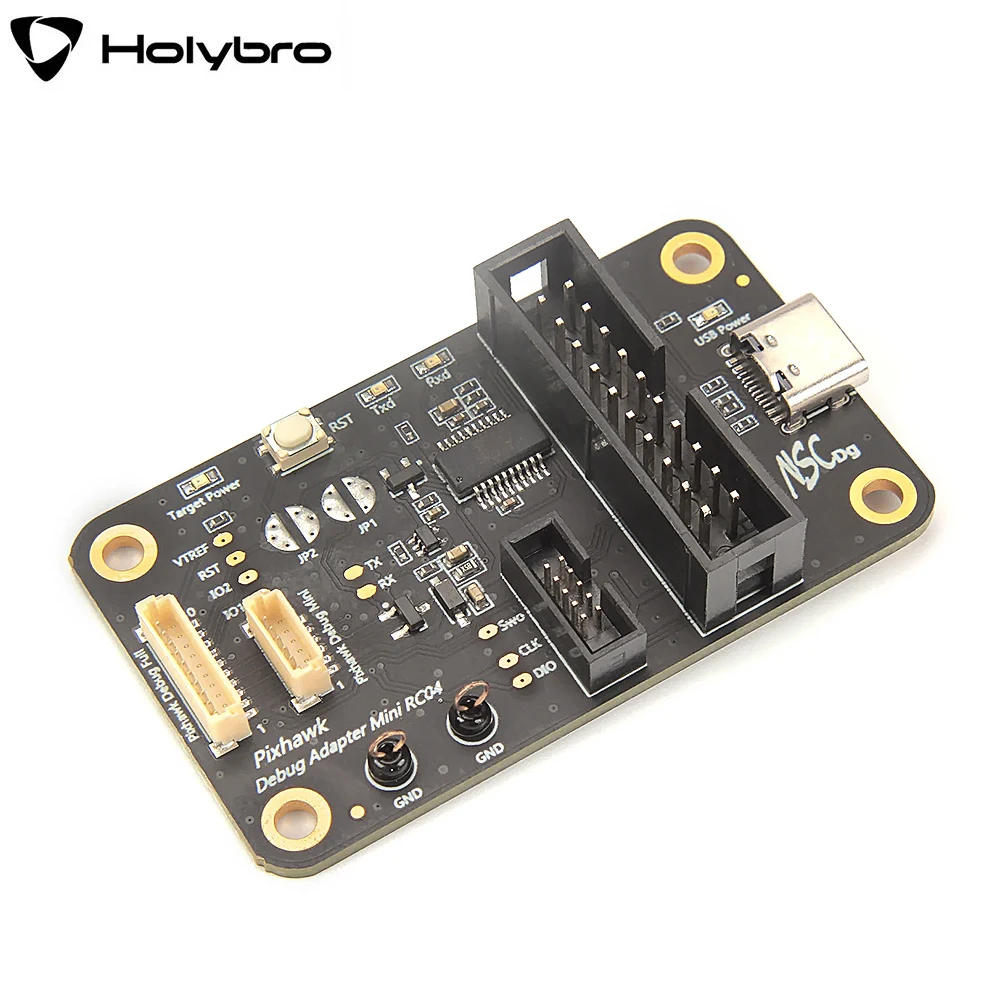 Holybro Pixhawk Debug Adapter Built-in FTDI Support Both The Target 6-pin(FMUV5) 10-pin(FMUVxX) for Debug Compatible Hardware