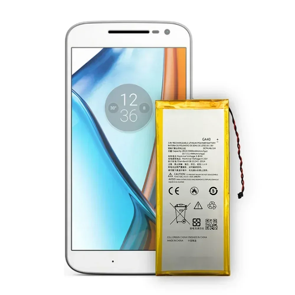 Batería de repuesto para teléfono móvil GA40 para Motorola Moto G4 y G4 Plus XT1644 XT1625, nuevas baterías integradas + herramientas