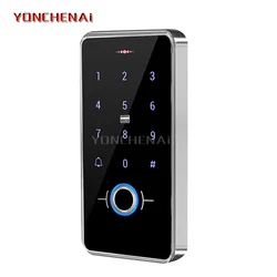 Impermeável Backlight Touch Door Access Control System, Biometria Impressão Digital, NFC Teclado, IP68, Atacado