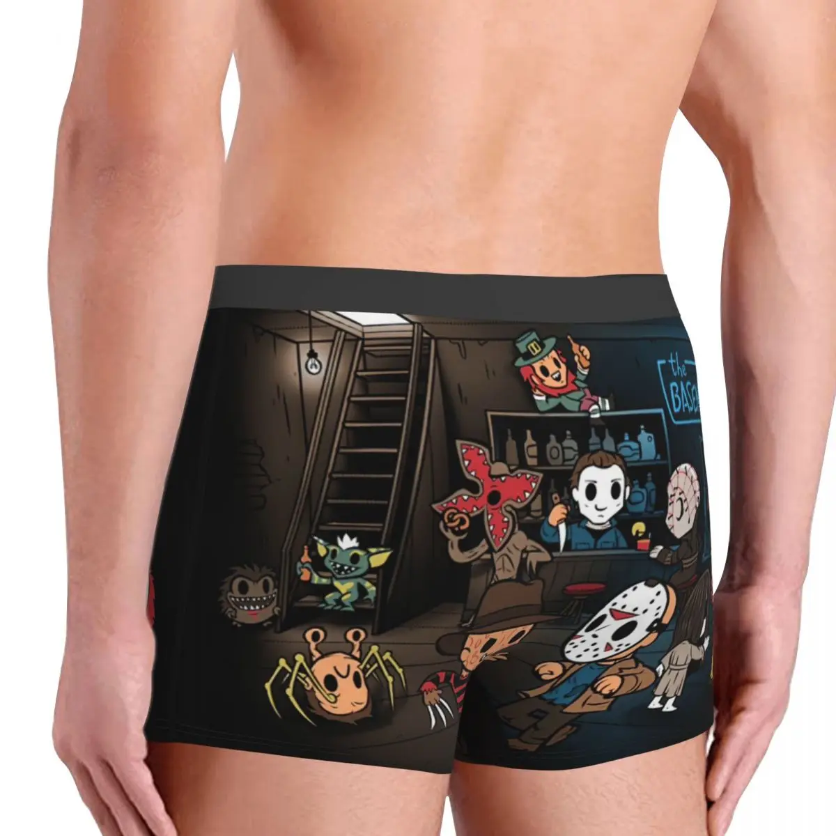 80s Horror Film Baddies Legends Alien Ripley Space Chucky Horror Movie Underpants Cotton Panties Men\'s Ventilate Shorts