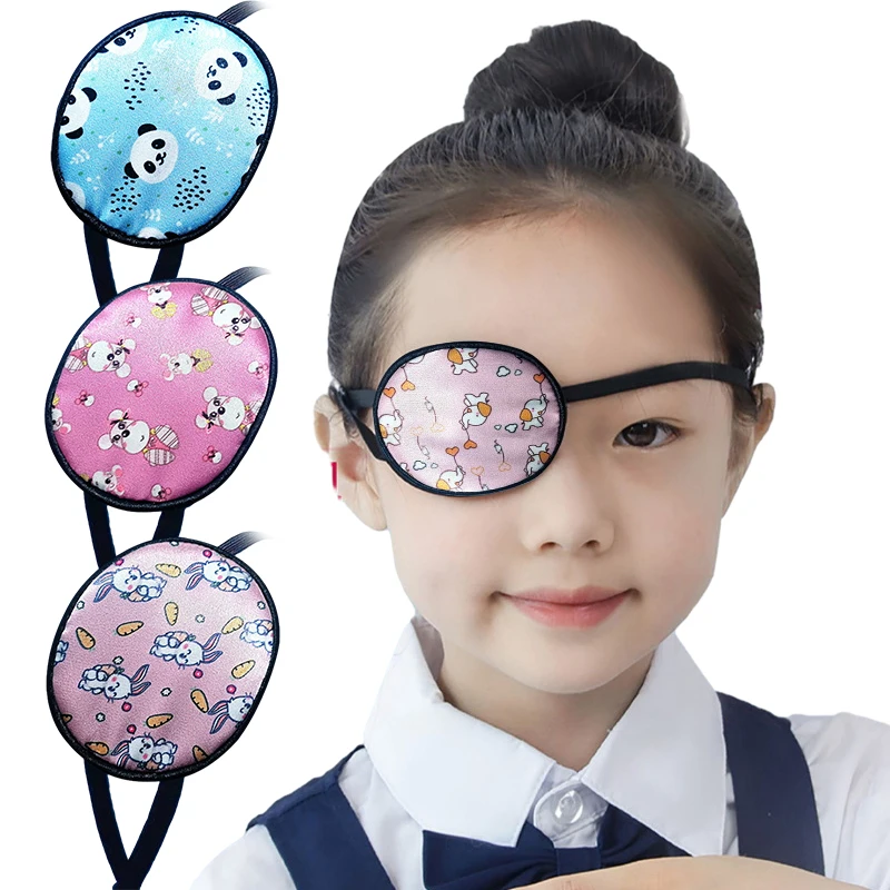 1Pcs Cute Occlusion Medical Lazy Eye Patch Amblyopia Obscure Astigmatism Training Eyeshade Filled Child Amblyopia Eye Patches