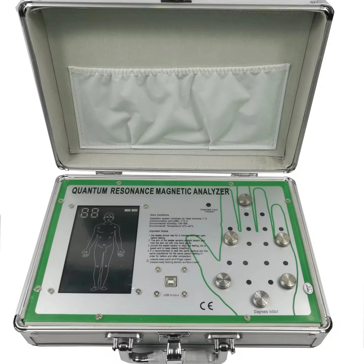 Resonance Magnetic Analyzer Set Hand Touch  Body Analyzer With49/ 52 ReportsSIN-CQA314 Plus