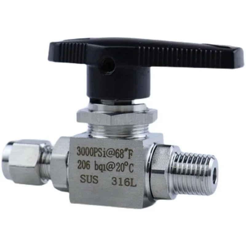 

1/8" 1/4" BSPT NPT Male To 3 6 mm 1/8 1/4 Inch Tube OD Compression Union Ball Valve 316L Stainless Steel 3000 PSI Water Oil Gas