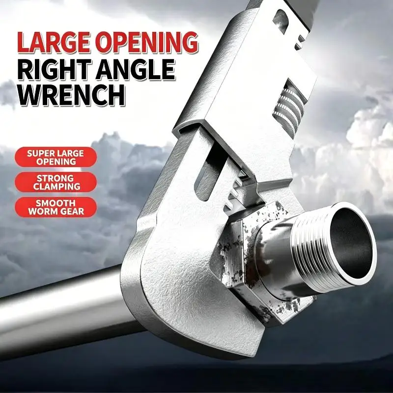Scratch Resistant Adjustable Wrench Wide Opening Multifunctional for Home Repair DIY Plumbing Handyman Work