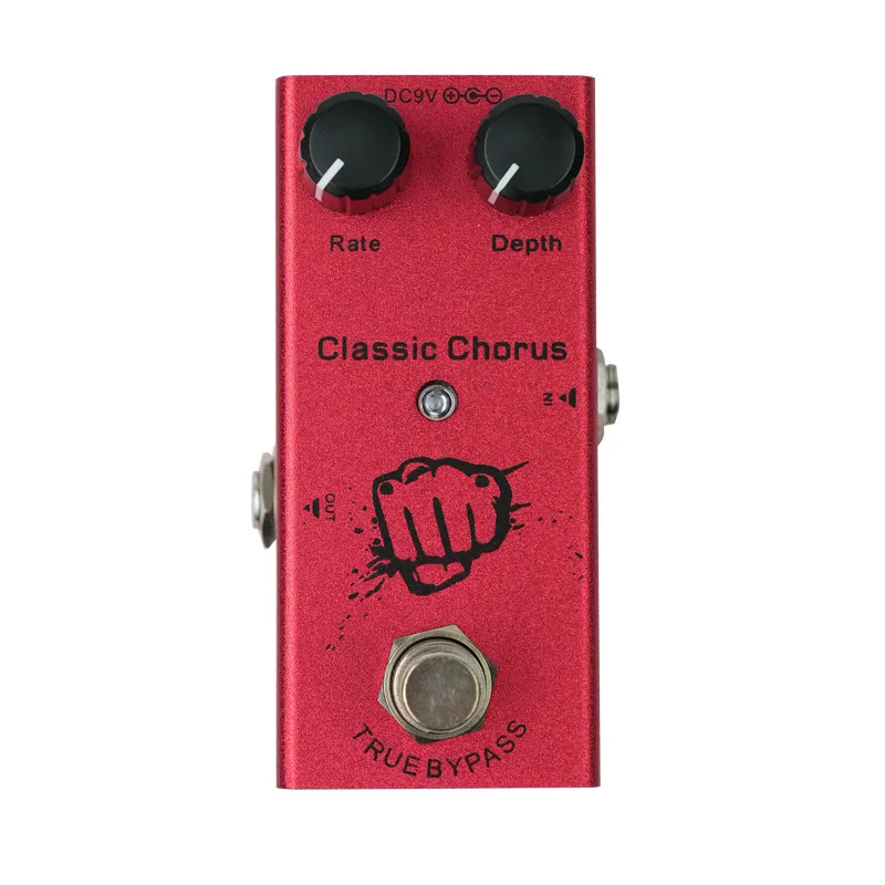 Distortion Overdrive Delay Vibrato Single Effect Pedal Portable Effects Processor for Electric Guitar & Bass Guitar