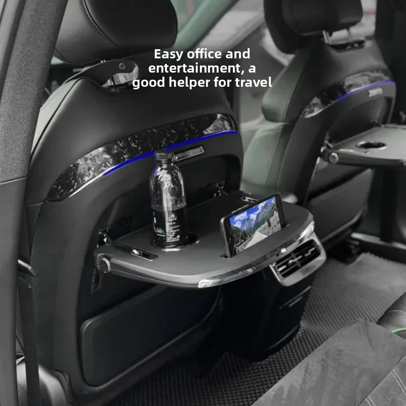 

For Voyah FREE+ Electric Seat Back Table Laptop Desk Wireless Charger Cup Holder Foldable Seatback Small Table Board Accessories