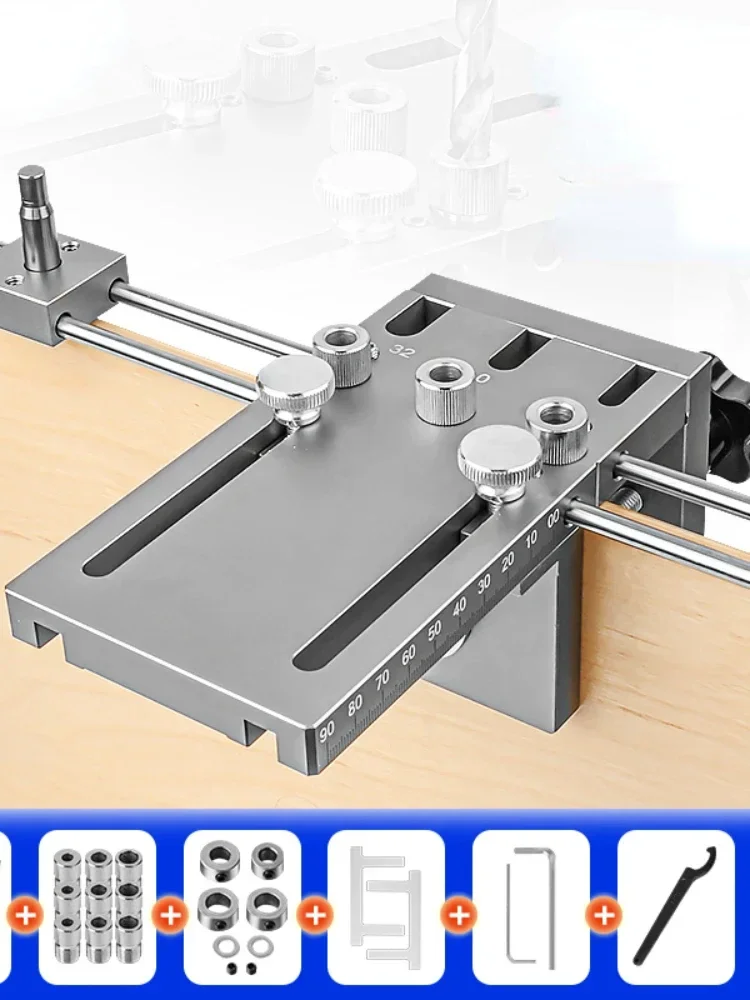 

Cross border Europe and America Three-in-One Hole Locator Woodworking round Wood Tenon Puzzle Straig