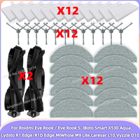 Fit For Lydsto R1D Edge /MiWhole M9 Lite/Laresar L10/Vyzzle D10/ iBoto Smart X530 Aqua Parts Filter Brush Mop Cloth