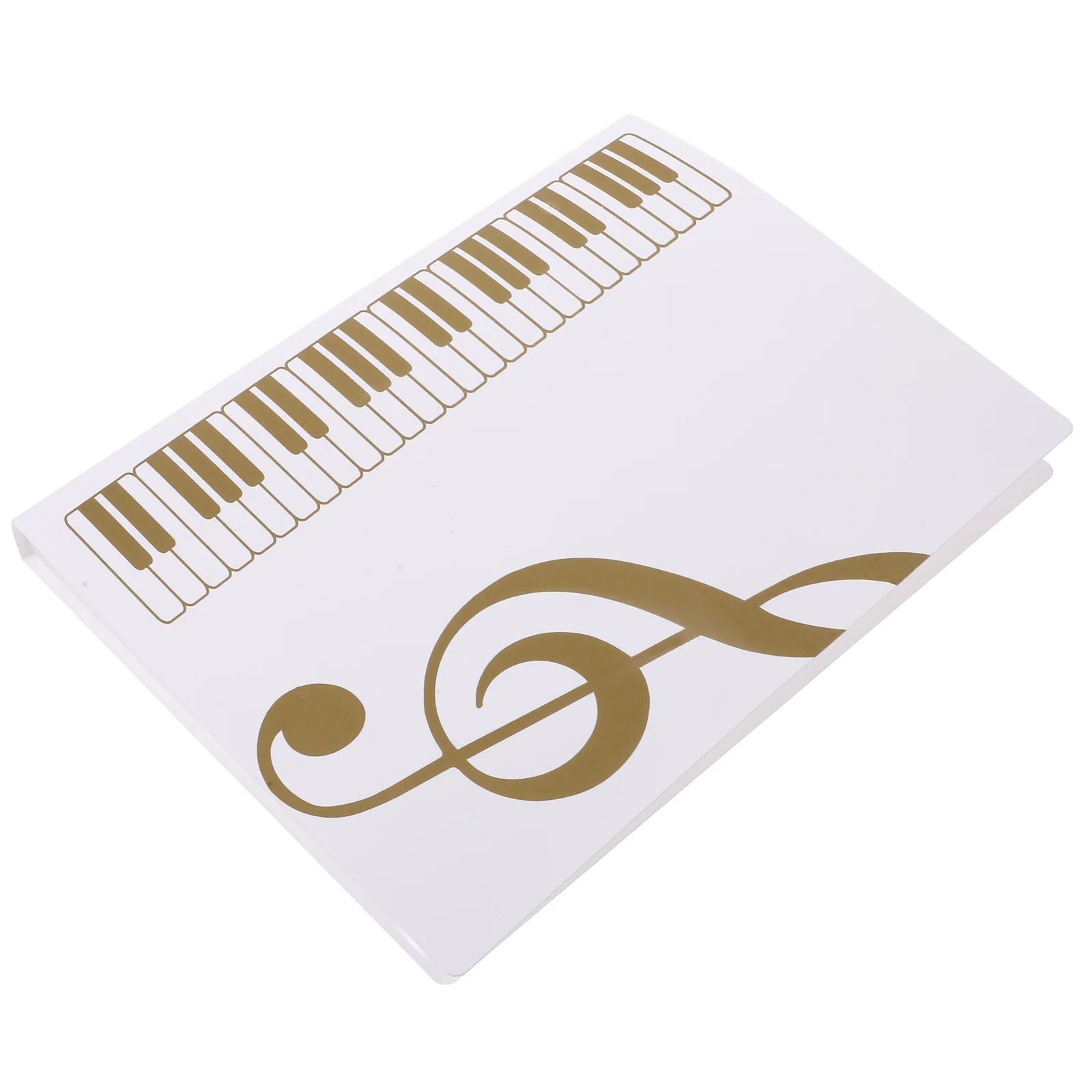 

A4 Document Sheet Music Binder 40 Sheet Pages Plastic File Organizer for Office School Travel Storage