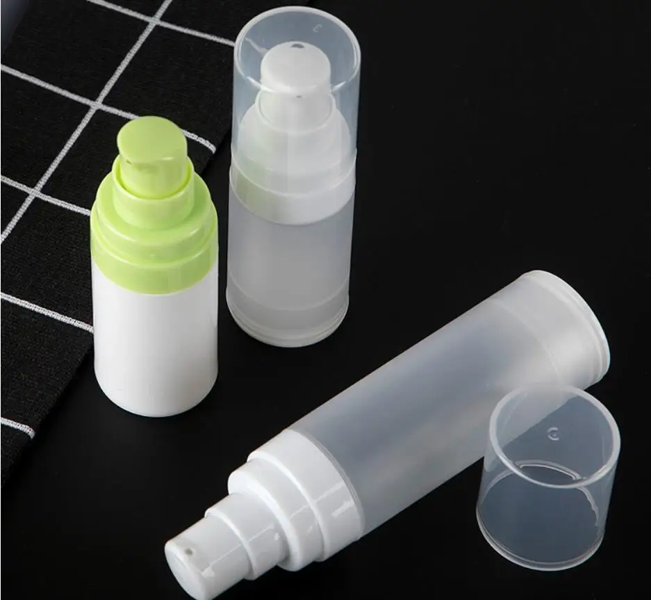 30ml white/frosted plastic airless vacuum pump bottle for lotion/emulsion/serum/foundation whitening liquid skin care packing