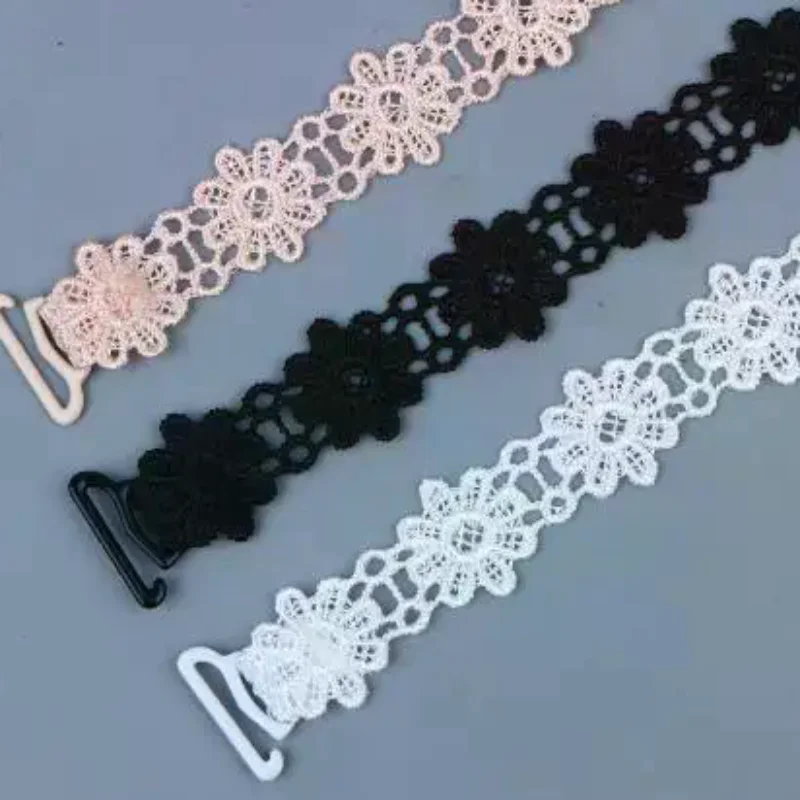 1Pair Women Flower Lace Adjust Bra Straps Shoulder Strap Lingerie Straps Lace Straps For Bra Invisibility Underwear Accessories