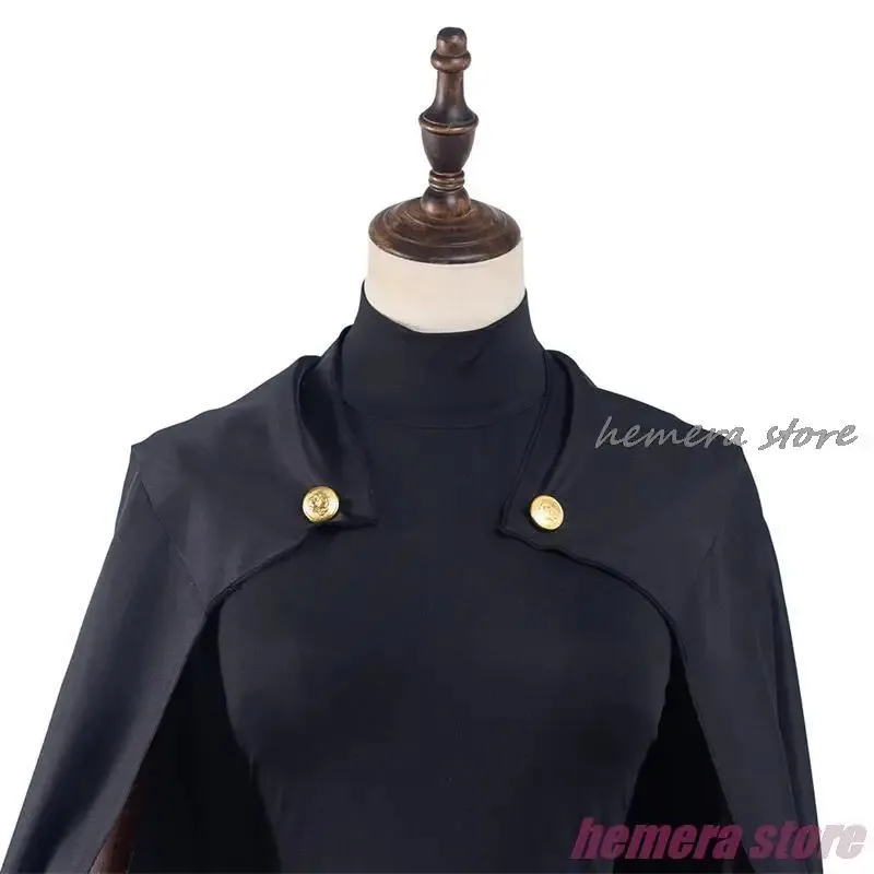 Zenin Maki Cosplay Anime Cos Season 2 Costume Wig Dark Blue Cloak Glasses Tattoo Green Short Wig Shibuya Incident Arc